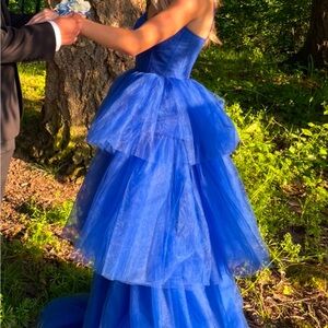 Sherri Hill Royal Blue Prom Dress